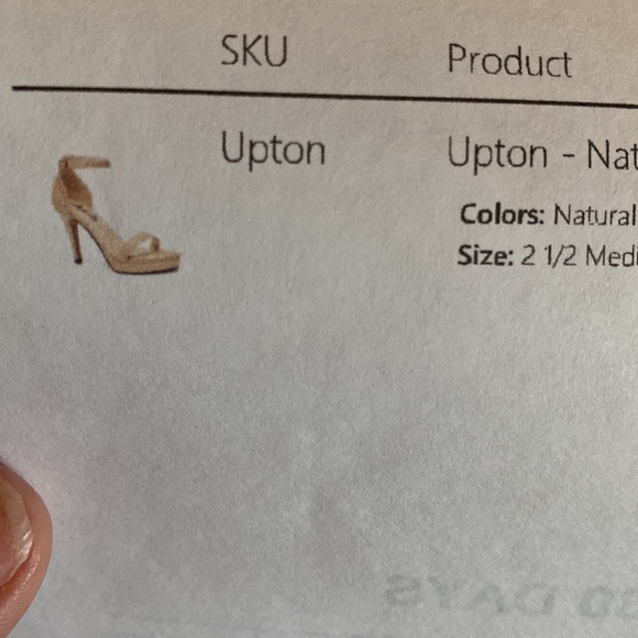 Upton Natural platform heels for petite woman size 2.5 or can fit a girl 1 - Picture 6 of 14